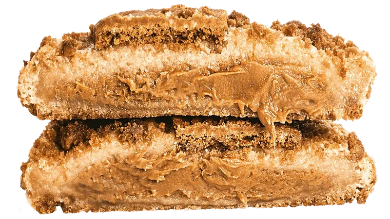 Mi-cuit Speculoos coupé en deux