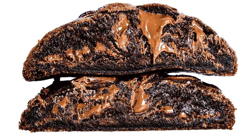 Mi-cuit Tout choco coupé en deux